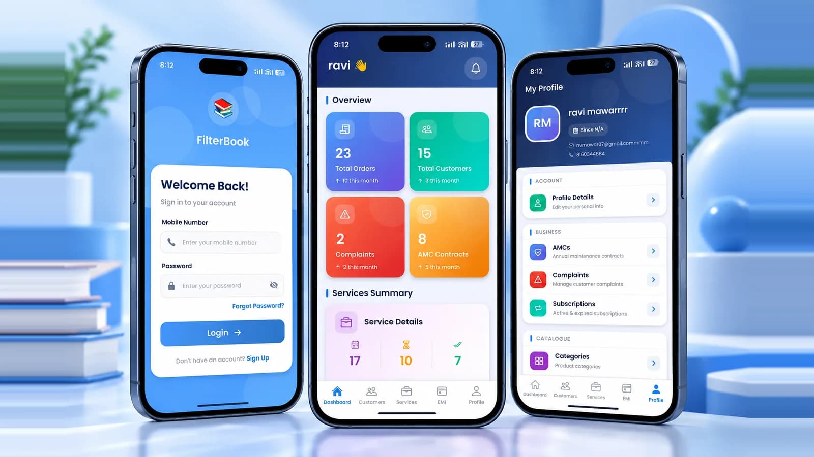 FilterBook – CRM, Billing & Service Management Platform for RO Water Purifier Businesses
